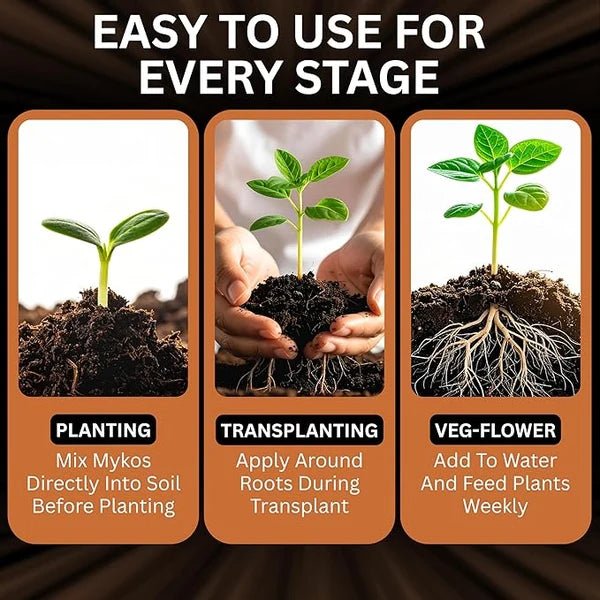 MYKOS Pure Mycorrhizal Inoculant – 100 g Root Enhancer - Win Bachat