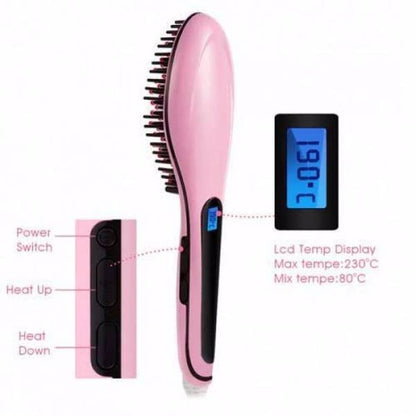 New Fast Hair Straightener Brush - Win Bachat