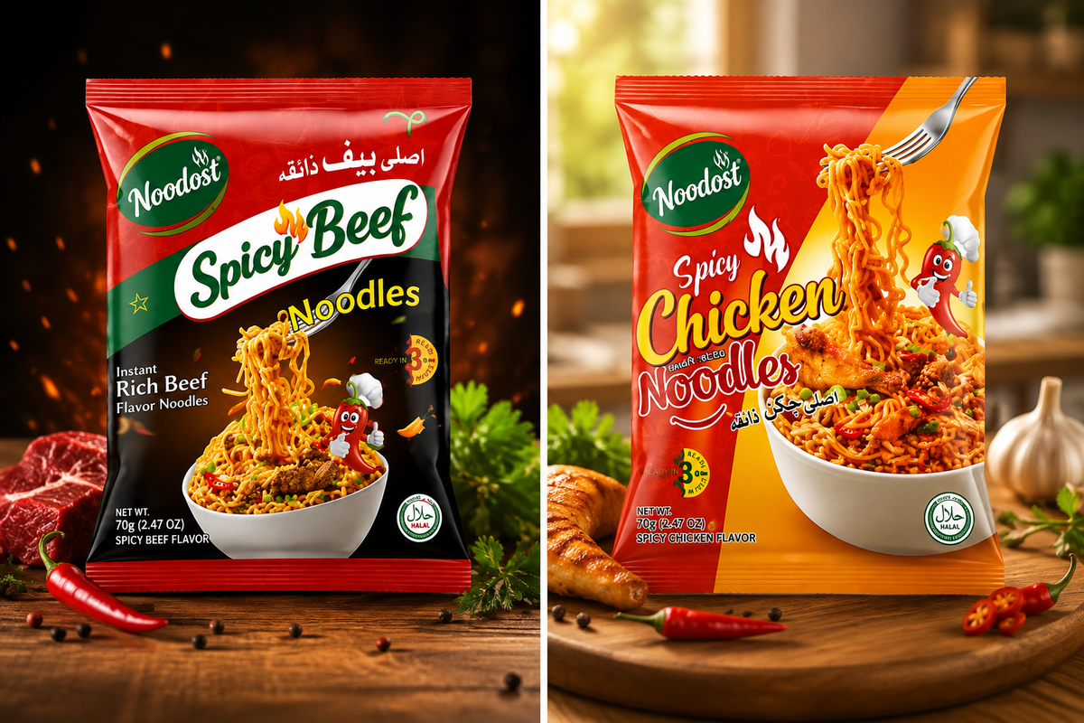 Noodost Spicy Beef Instant Noodles 70g - Win Bachat