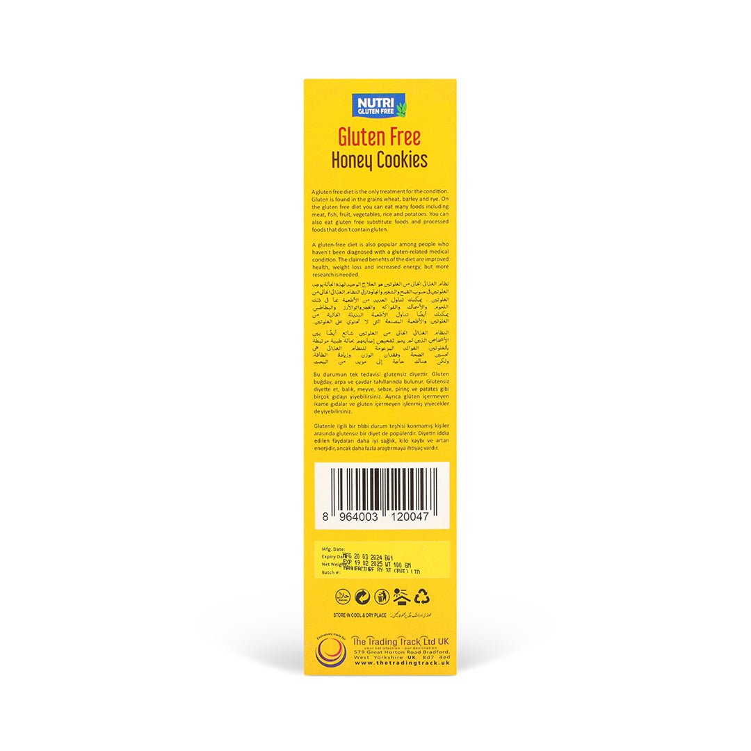 Nutri Gluten Oats Cookies G.F Honey 100gm - Win Bachat