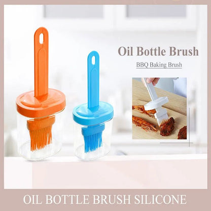 Oil Bottle with silicone brush - Win Bachat