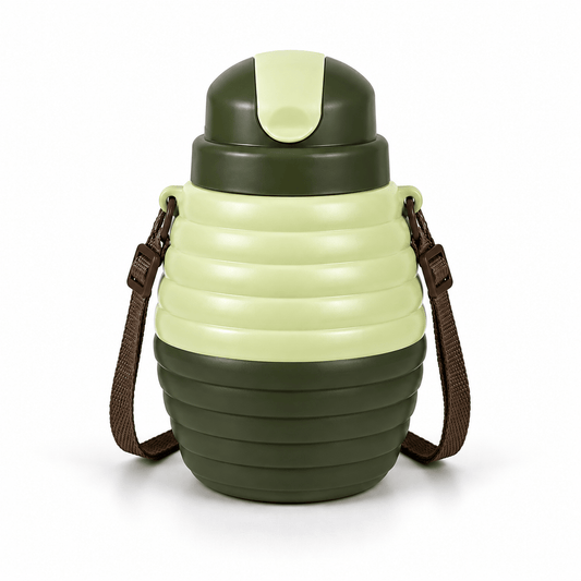 Olive Green Mini Travel Sipper Bottle - Win Bachat