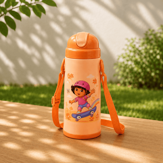 Orange Kids Adventure Bottle - Win Bachat