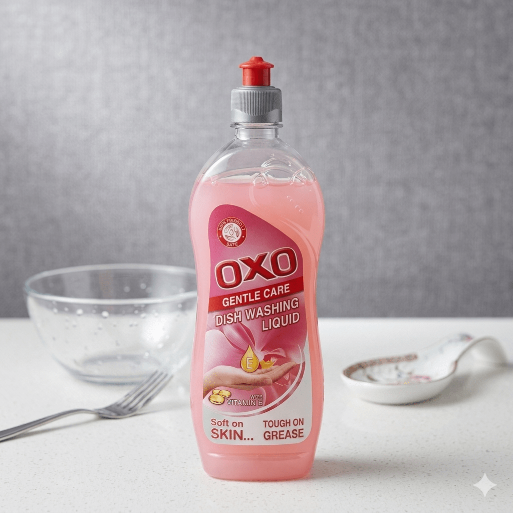 OXO GENTLE CARE DISH WASHING LIQUID - 500ml (Pink) - Win Bachat