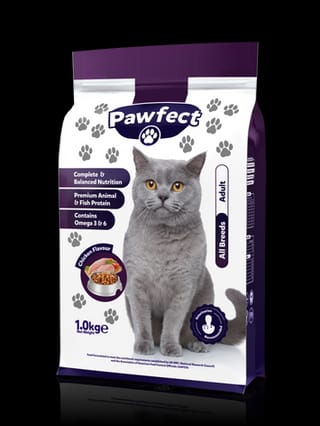 PAWFECT ADULT CAT FOOD (CHICKEN FLAVOR) - 1 KG - Win Bachat