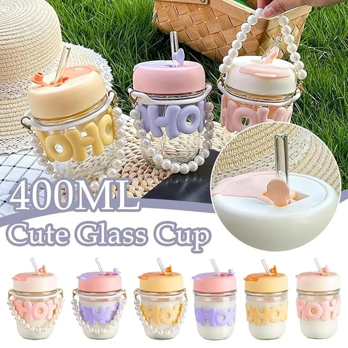 PEARL GLASS WITH STRAW - Win Bachat