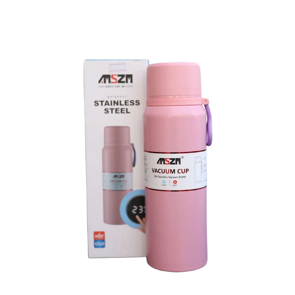 Pink Carry Loop Stainless Steel Bottle - Win Bachat