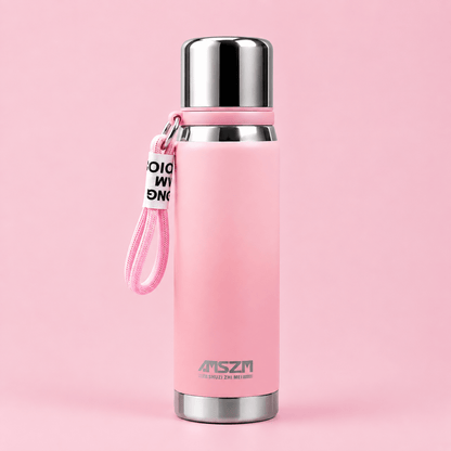 Pink Matte Finish Stainless Steel Bottle - Win Bachat