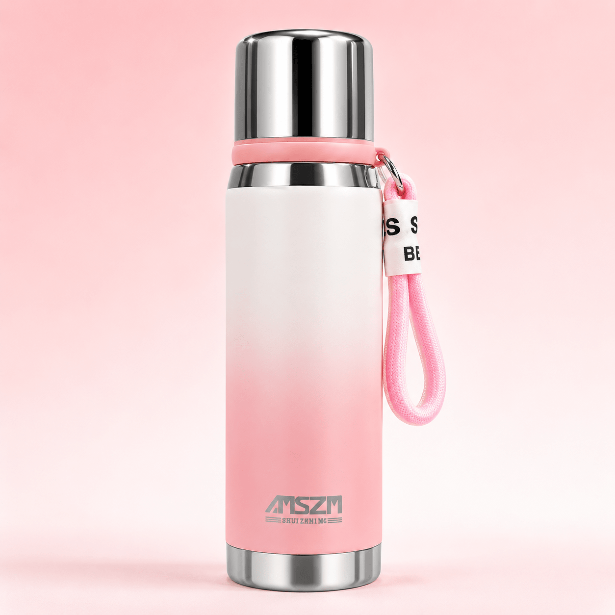 Pink Matte Finish Stainless Steel Bottle - Win Bachat