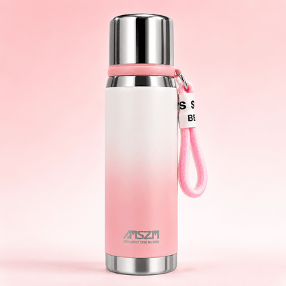 Pink Matte Finish Stainless Steel Bottle - Win Bachat