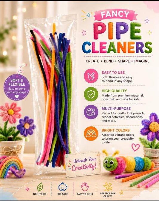 Pipe Cleaner Multi Colors (50 Each) - Win Bachat