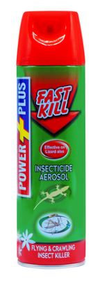 POWER PLUS FAST KILL GREEN INSECTICIDE AEROSOL 500ML - Win Bachat