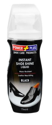 POWER PLUS LIQUID SHOE POLISH - 75 ml (BLACK) - Win Bachat
