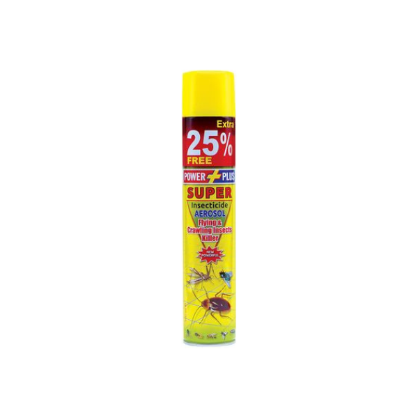 POWER PLUS SUPER AEROSOL YELLOW - 500ml - Win Bachat