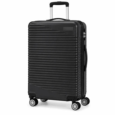 Premium Hard Shell Spinner Travel Suitcase - Black - 20 Inch (Small) - Win Bachat