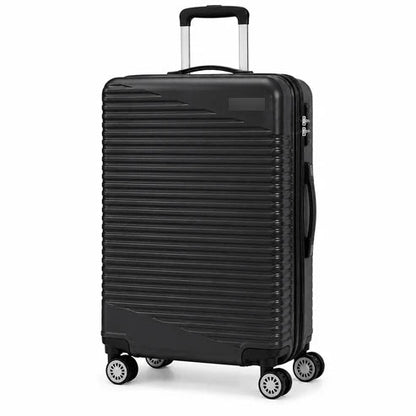 Premium Hard Shell Spinner Travel Suitcase - Black - 20 Inch (Small) - Win Bachat