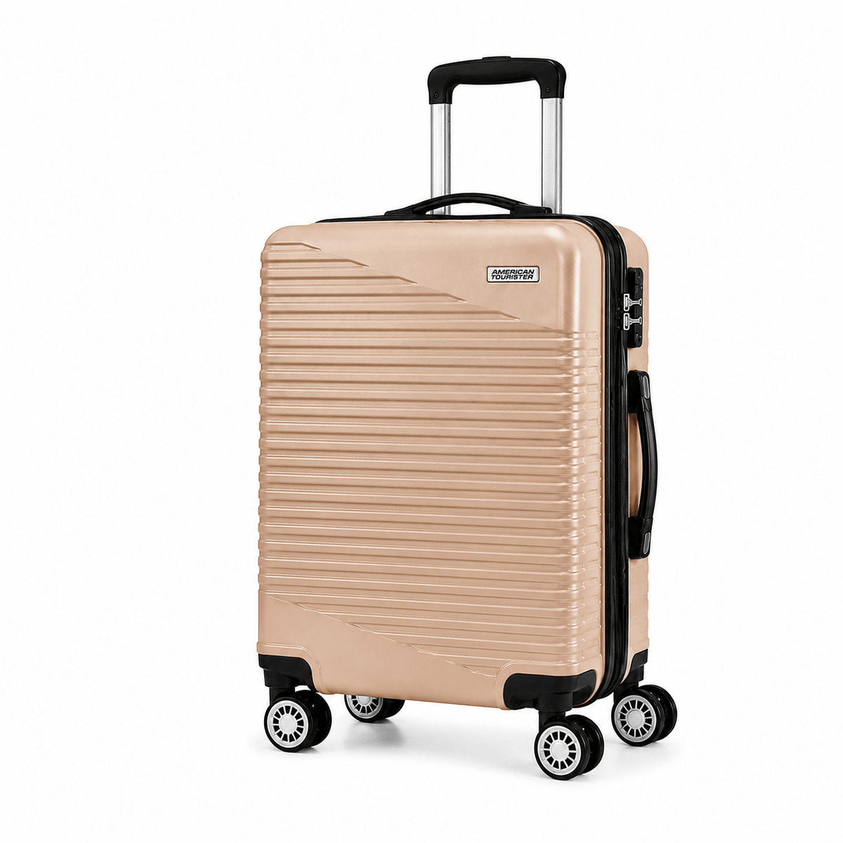 Premium Hard Shell Spinner Travel Suitcase - Gold - 20 Inch (Small) - Win Bachat