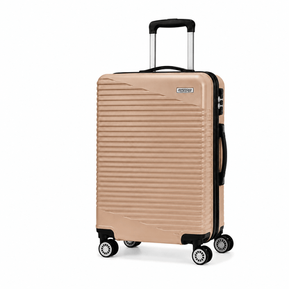 Premium Hard Shell Spinner Travel Suitcase - Gold - 24 Inch (Medium) - Win Bachat