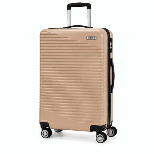 Premium Hard Shell Spinner Travel Suitcase � Gold - Win Bachat