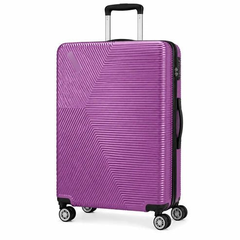 Premium Hard Shell Spinner Travel Suitcase - Purple - 20 Inch (Small) - Win Bachat