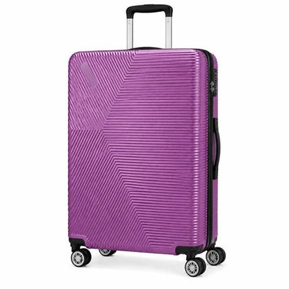 Premium Hard Shell Spinner Travel Suitcase - Purple - 20 Inch (Small) - Win Bachat