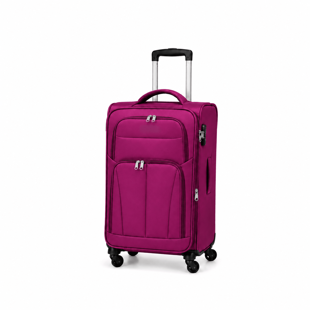 Premium Soft Case 360 - Spinner Luggage - Purple - 20 Inch (Small) - Win Bachat