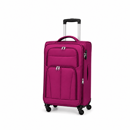 Premium Soft Case 360 - Spinner Luggage - Purple - 24 Inch (Medium) - Win Bachat