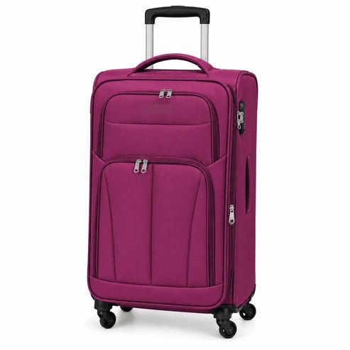 Premium Soft Case 360 - Spinner Luggage - Purple - 20 Inch (Small) - Win Bachat