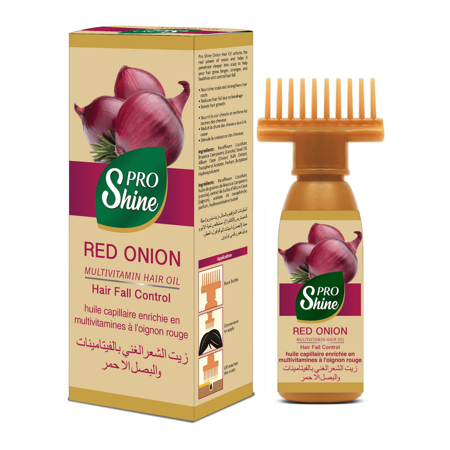 PRO SHINE HAIR OIL ONION - 120ml (WIN BACHAT) - Win Bachat