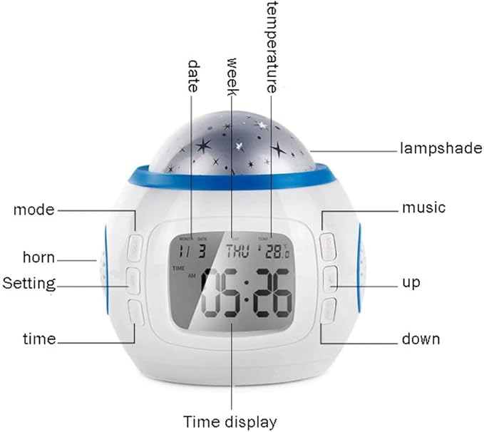 Projecter Alarm Clock - Win Bachat