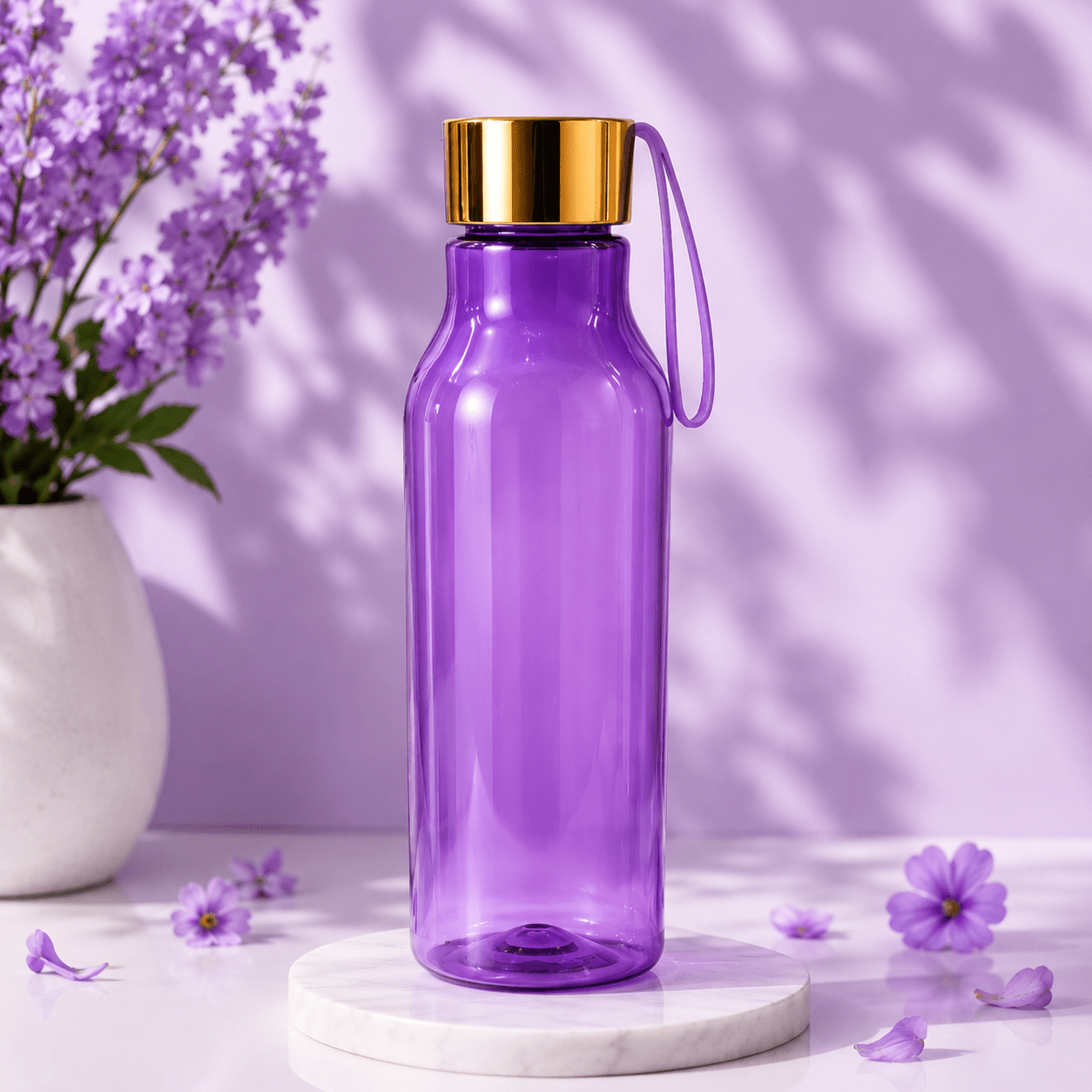 Purple Carry Strap Water Bottle – 750ml - Win Bachat