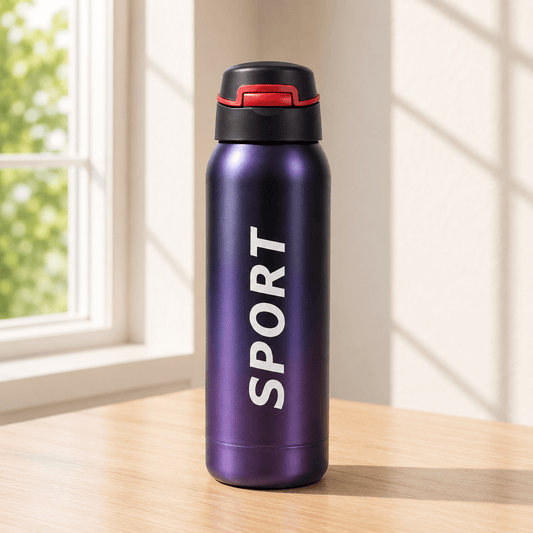 Purple Insulated Sports Bottle - Win Bachat