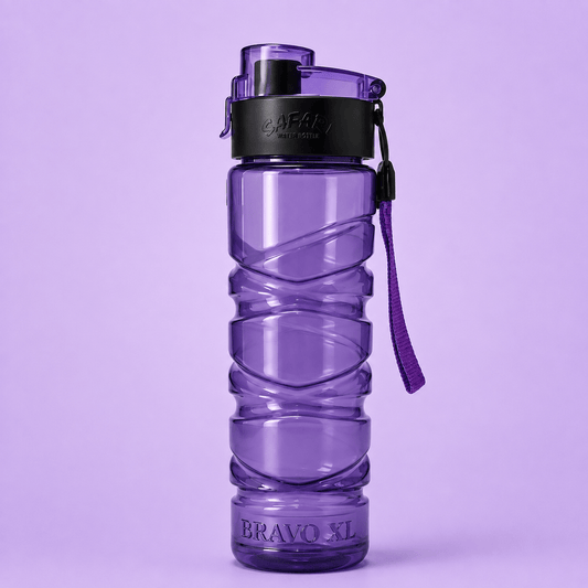 Purple One-Hand Operation Water Bottle – 800ml - Win Bachat