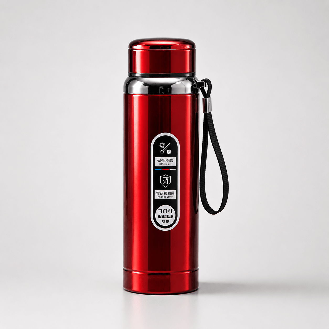 Red Premium Travel Vacuum Flask - Win Bachat