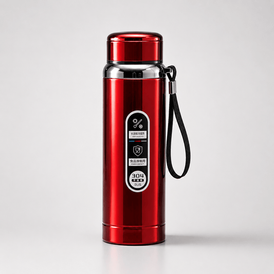Red Premium Travel Vacuum Flask - Win Bachat