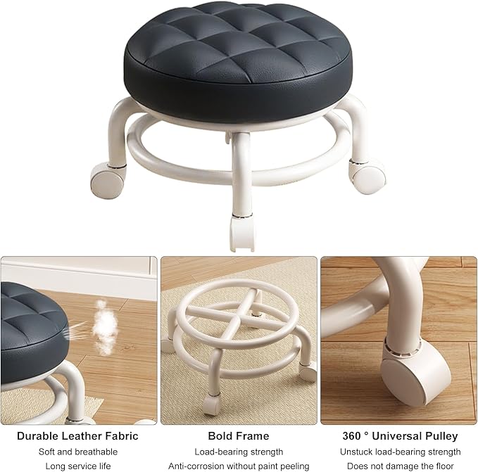 Rotating stool with wheels - Win Bachat