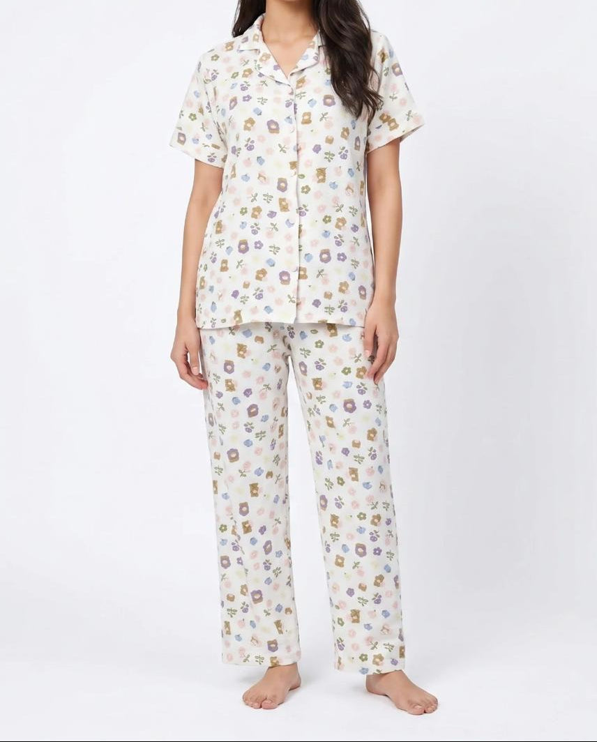 SAJERIO NIGHT WAER FOR WOMEN - POP CORN CRINKLE ( MADE IN TURKEY ) - Win Bachat