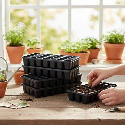 Seedling Tray 32 Holes Pack of 3 – Reusable Seed Starting Trays - Win Bachat