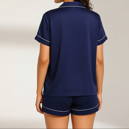 SHIRT + SHORT CAMI SET - SILK - Win Bachat