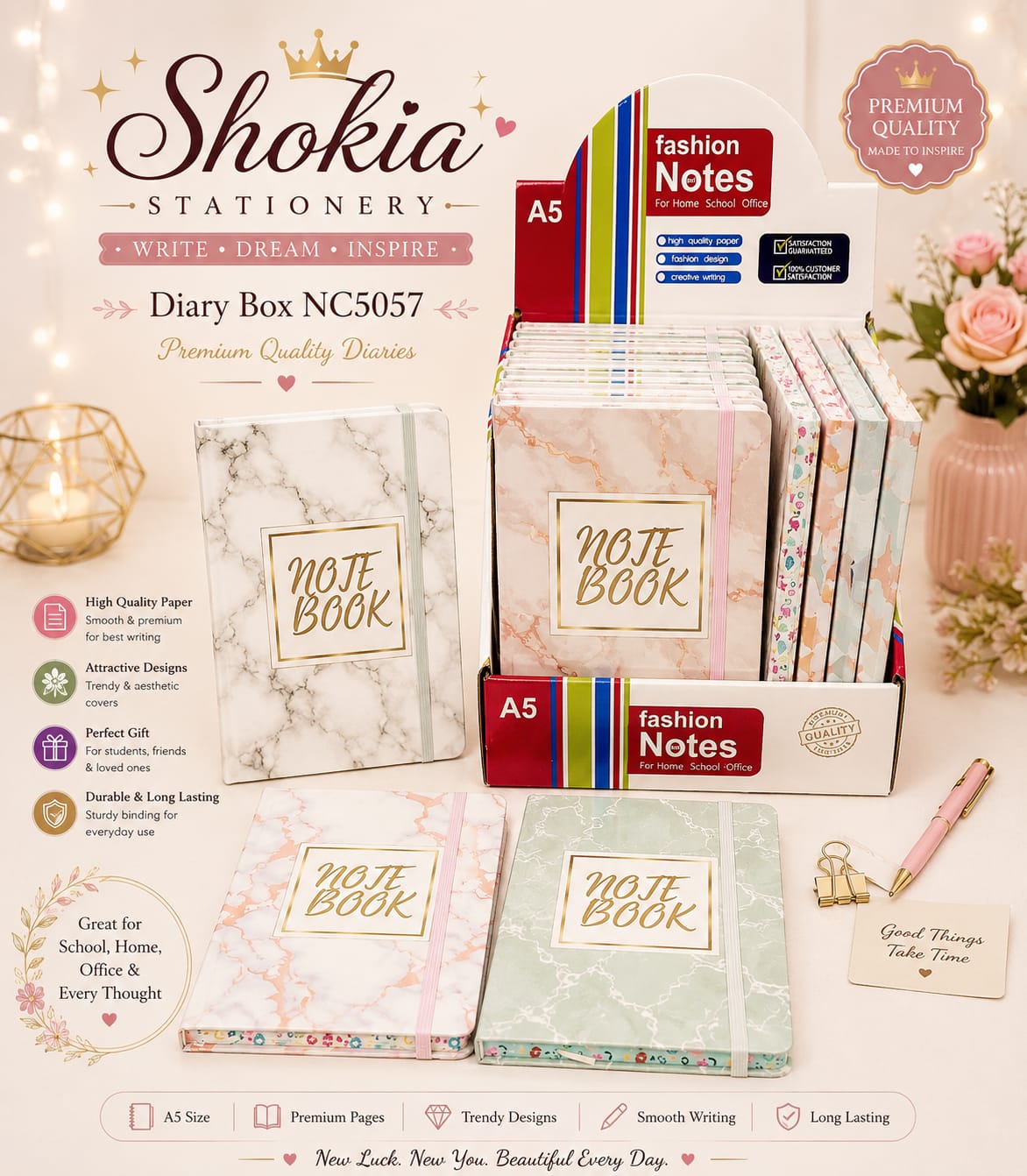 Shokia A5 Fashion Dairy Design - 11 - Win Bachat