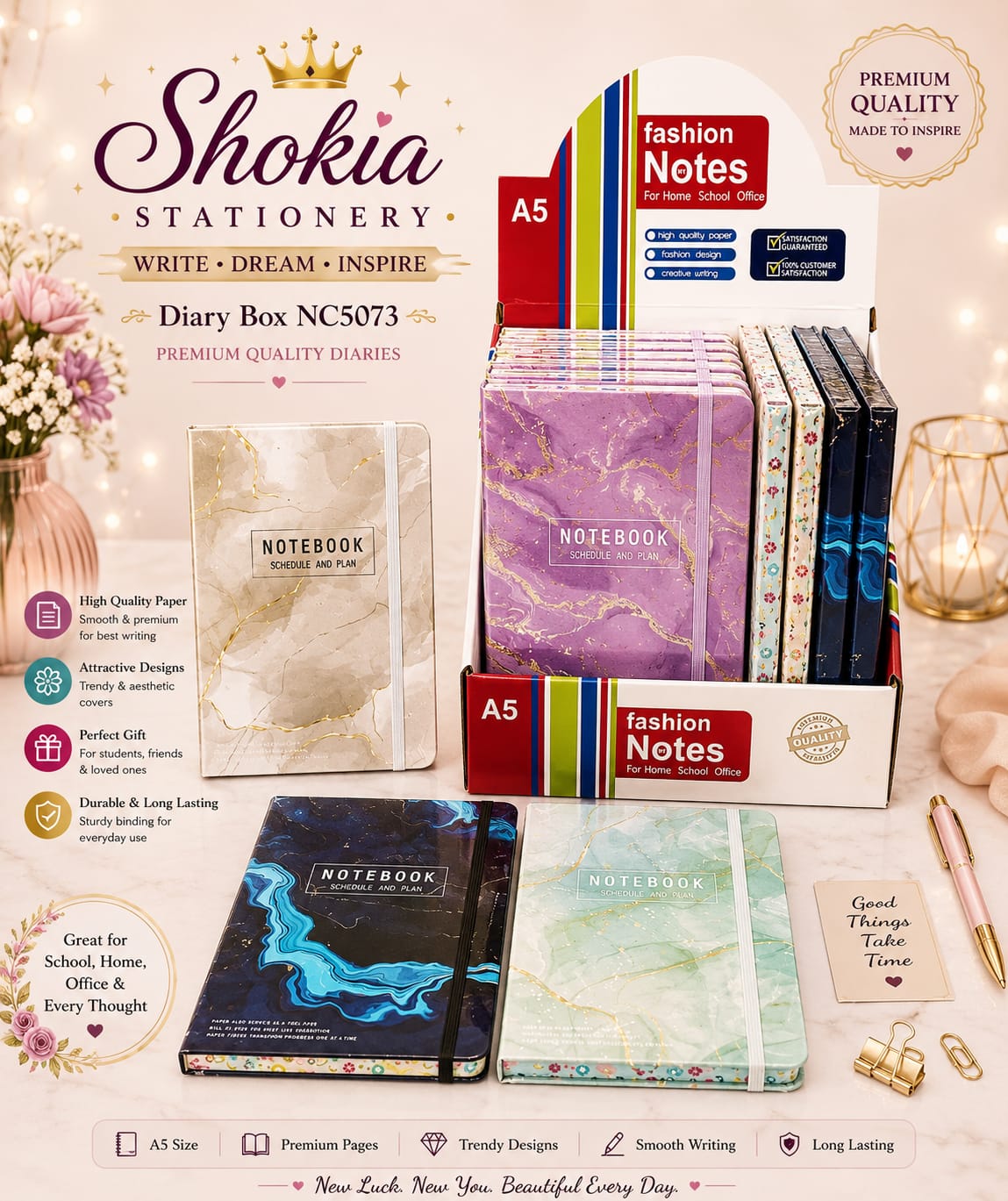 Shokia A5 Fashion Dairy Design - 13 - Win Bachat