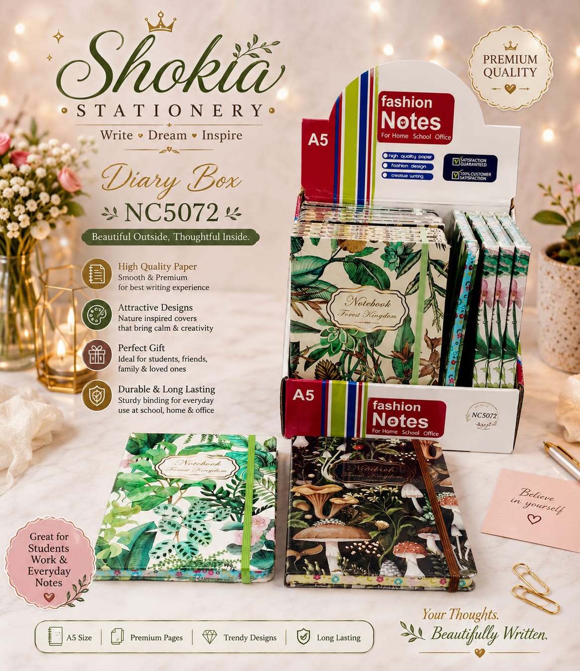 Shokia A5 Fashion Dairy Design - 2 - Win Bachat
