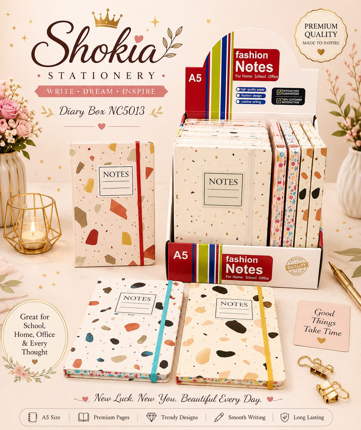Shokia A5 Fashion Dairy Design - 9 - Win Bachat