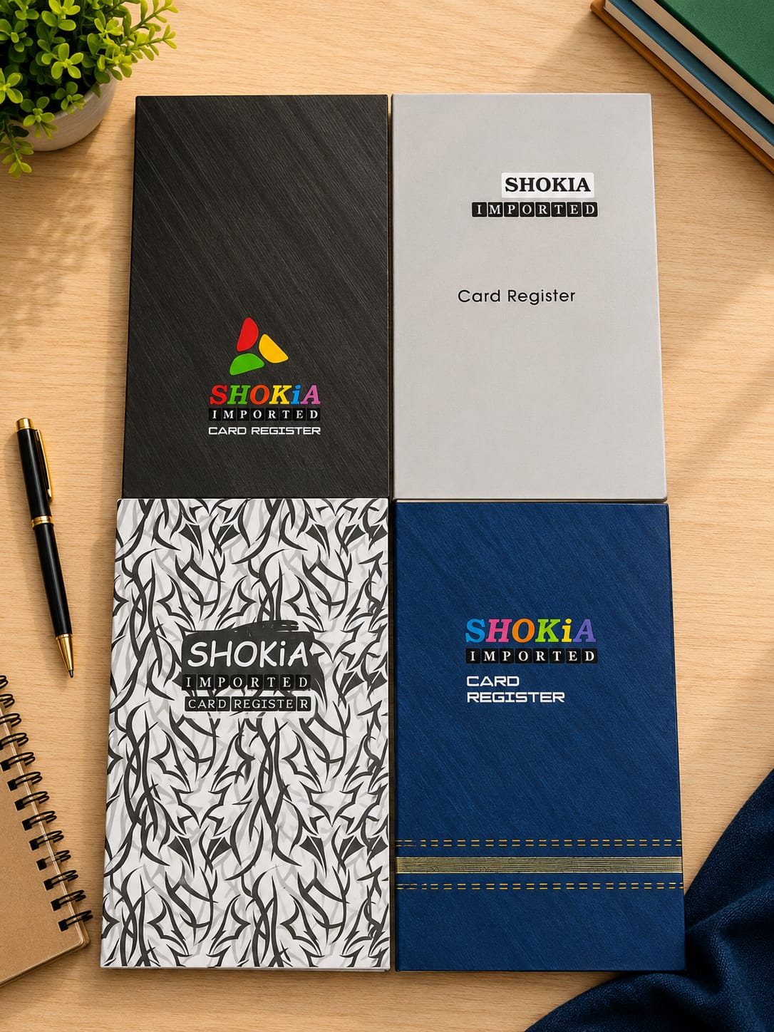 Shokia Imported Card Register Ik 70 Gms - 200 Pages - Win Bachat