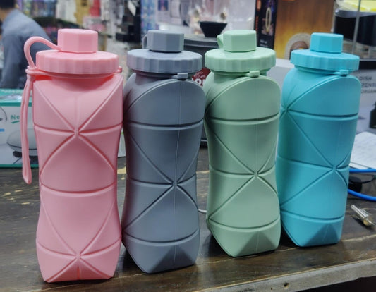 SILICONE FOLDABLE BOTTLE NEW 600ML - Win Bachat