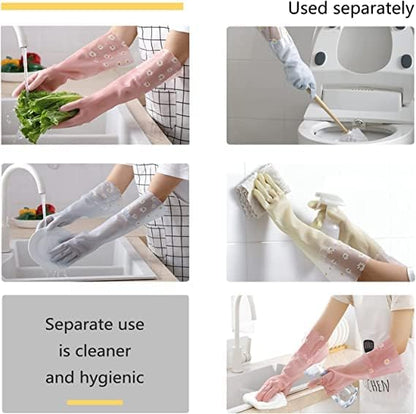 Silicone Washing Full Gloves - Win Bachat
