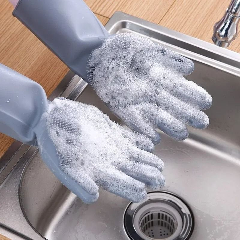 SILICONE WASHING GLOVES - Win Bachat