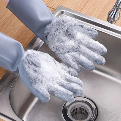 SILICONE WASHING GLOVES - Win Bachat