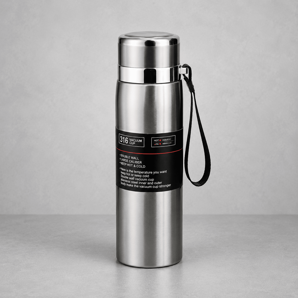 Silver Executive Travel Vacuum Flask - Win Bachat