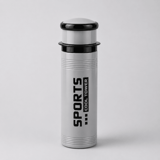 Silver Slim Thermal Sports Bottle - Win Bachat
